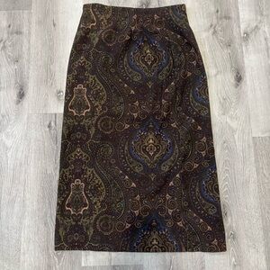 Vintage Briggs New York Paisley Skirt